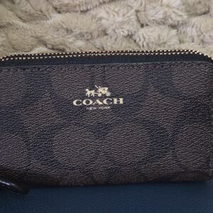 Coach Brown Monogram Wallet
